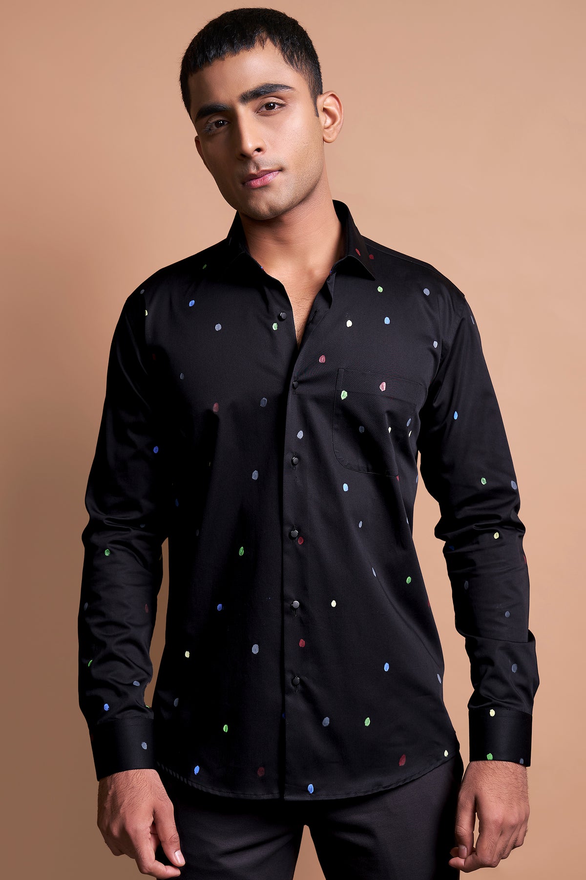 COLOURFUL POLKA DOTS SHIRT