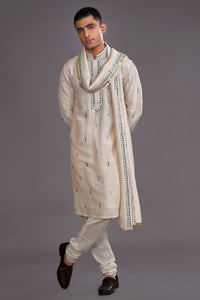 IVORY KURTA WITH DUPATA