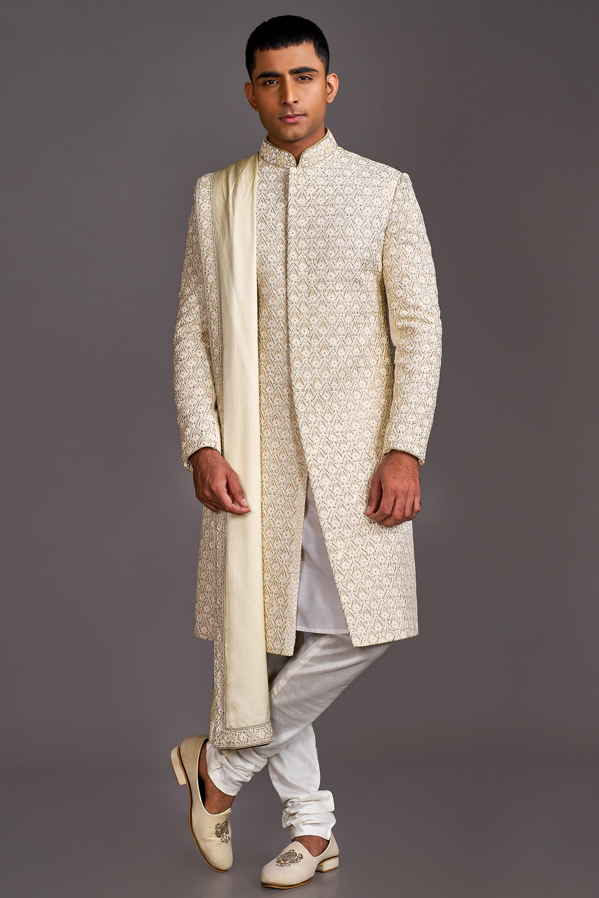 CREAM SHERWANI