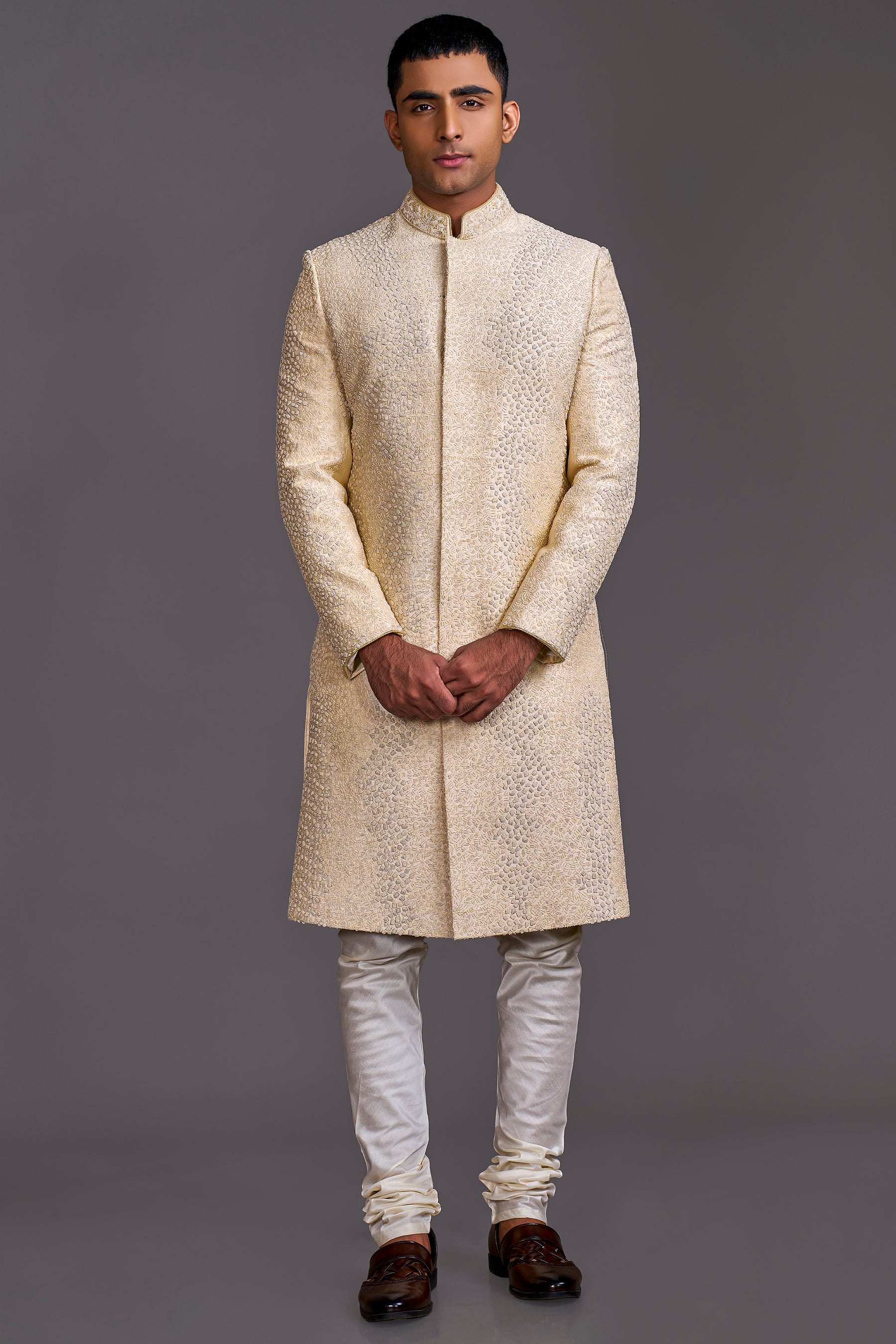 CREAM SHERWANI