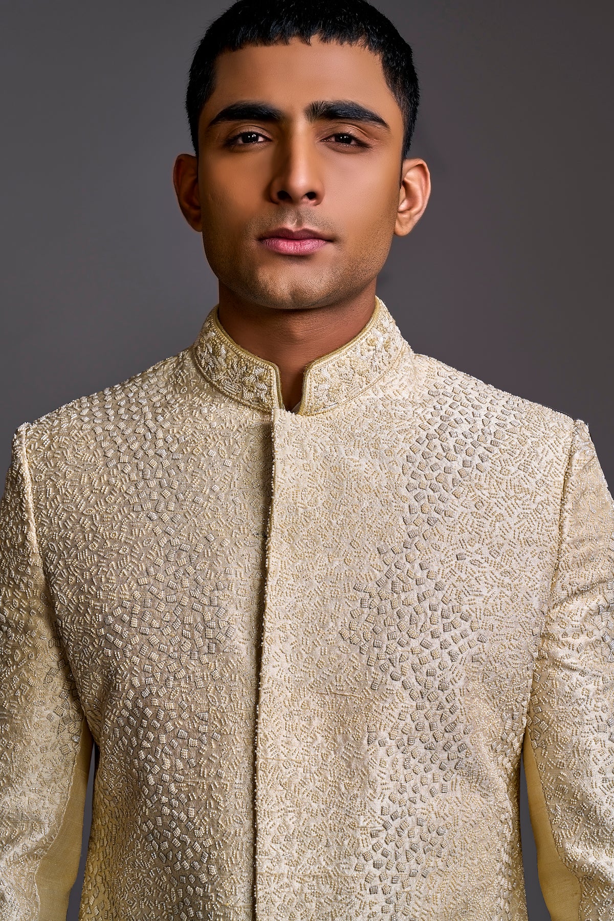 CREAM SHERWANI