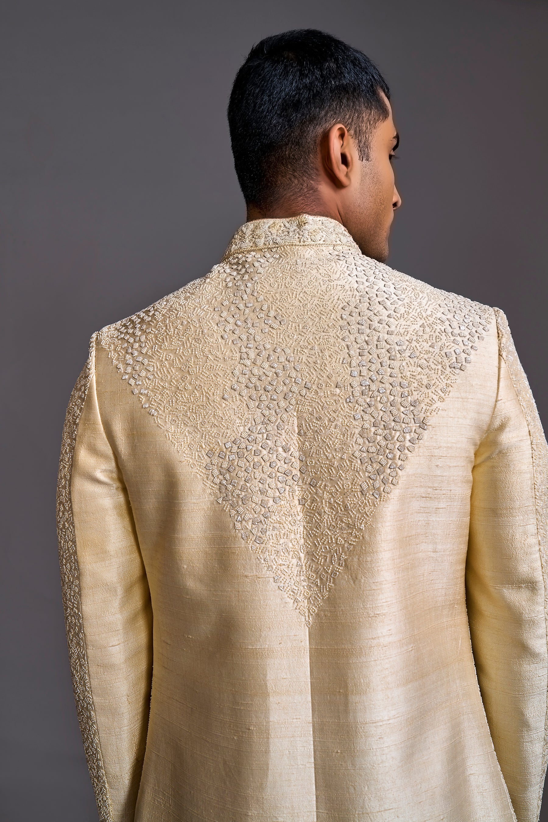 CREAM SHERWANI