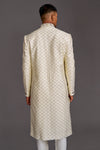 IVORY GEOMTERIC SHERWANI