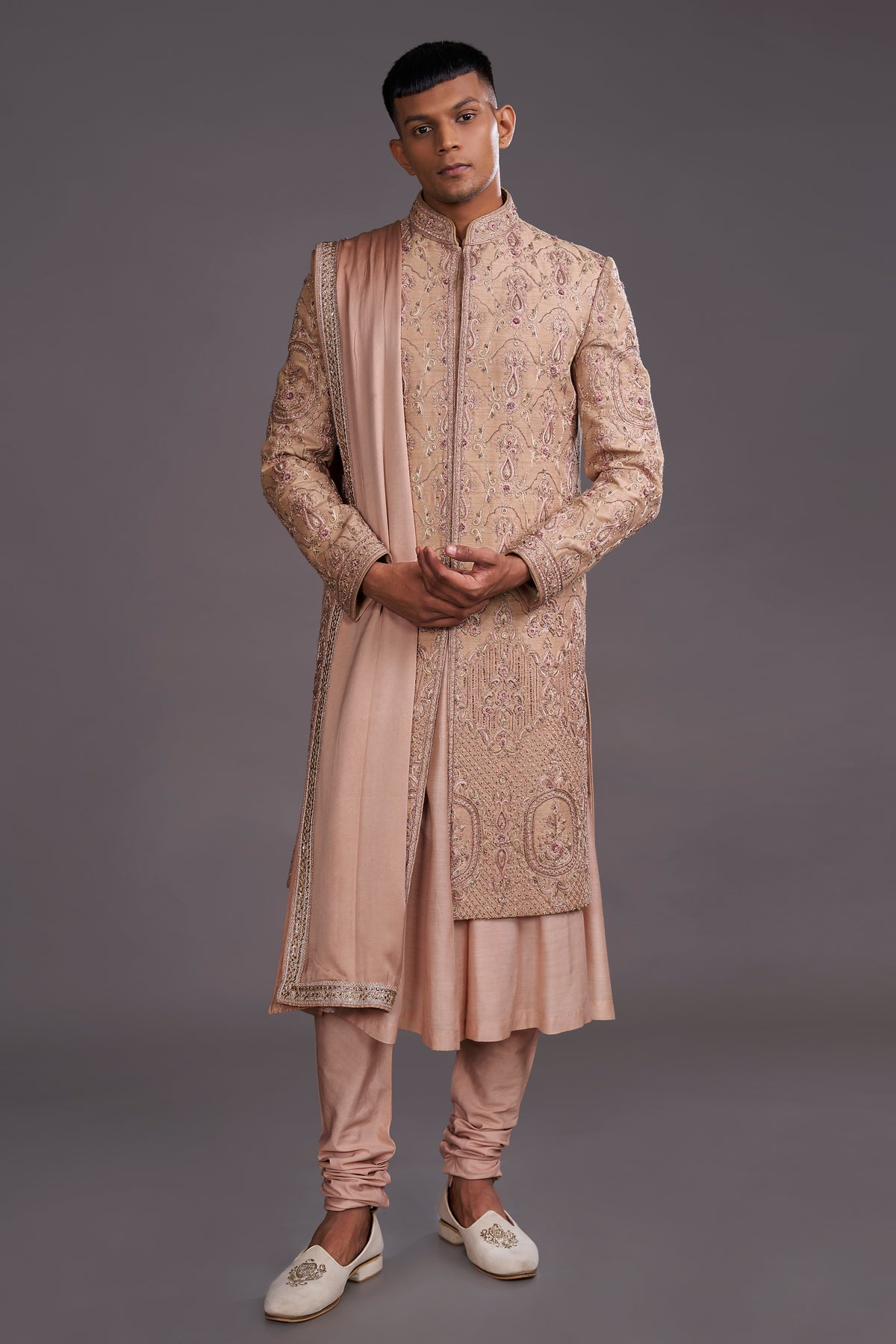 PEACH SHERWANI