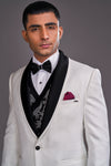 WHITE TUXEDO SUIT