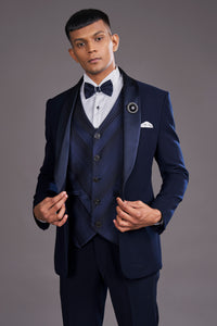 NAVY BLUE TUXEDO SUIT