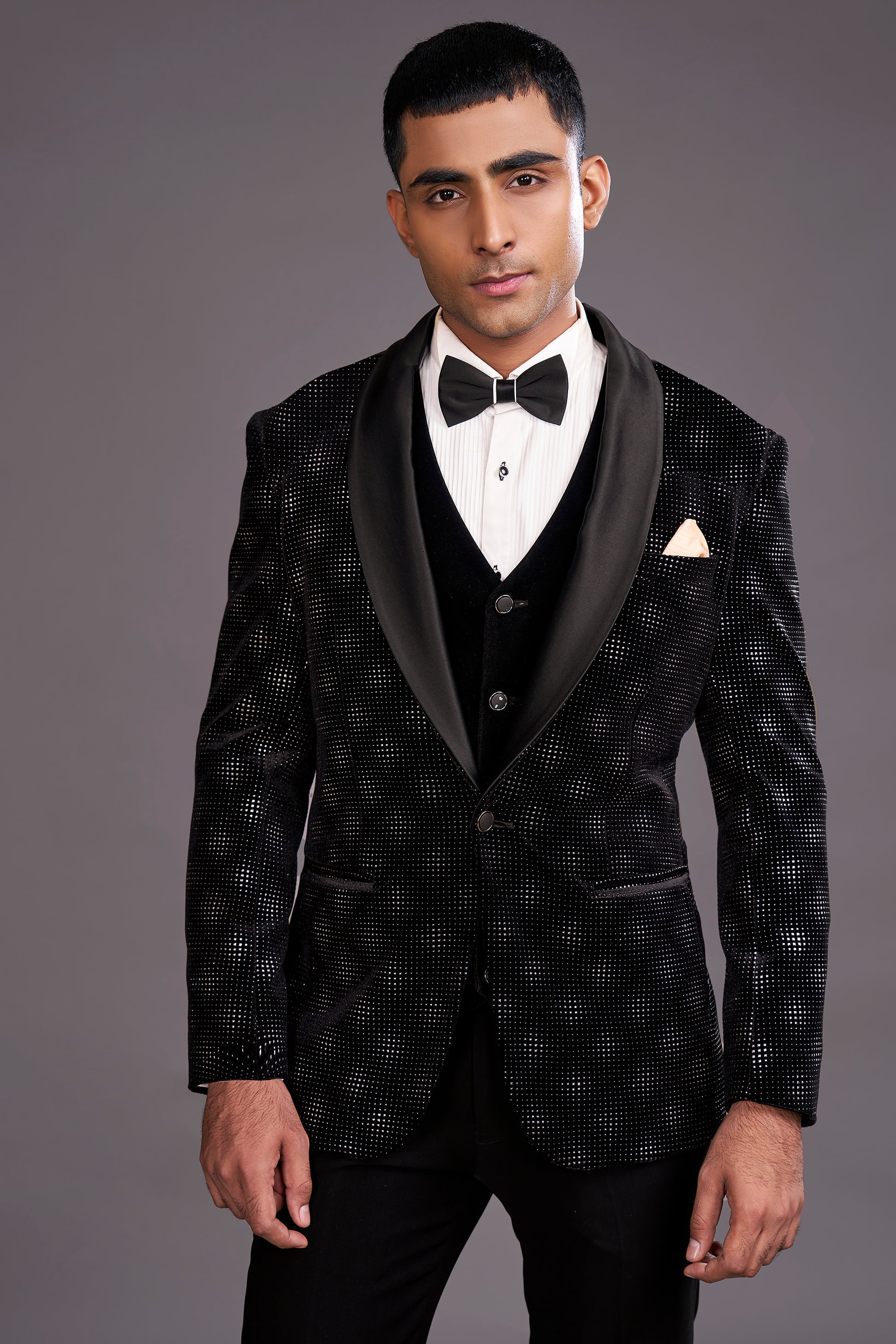 BLACK VELVET TUXEDO SUIT BLACK VELVET TUXEDO SUIT