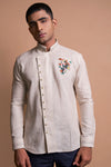 THE ASYMETRICAL FLORAL SHIRT