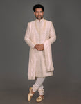 BABY PINK EMBROIDERED SHERWANI