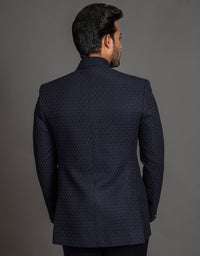 SELF TEXTURED EMBROIDERY BANDHGALA
