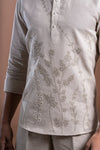 Natural Linen Floral Shirt