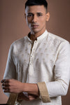 Cream Abstract Kurti
