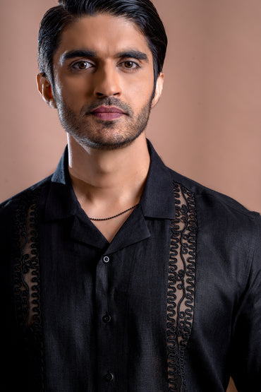 Black Lace Shirt