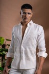 Floral Hand Embroidered Shirt