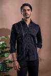 Purple Striped Shirt