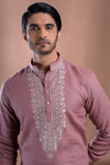 Onion Pink Linen Kurti