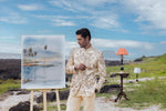 Ivory Colour Matka Silk Bandhgala