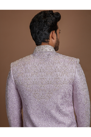 SOFT PASTEL MAUVE SHERWANI