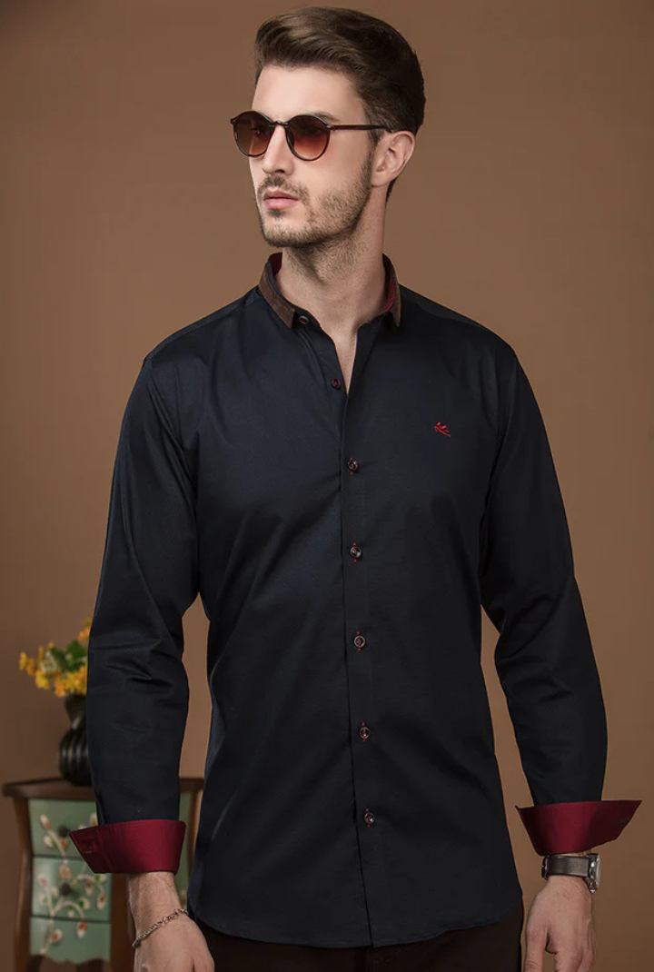 CORDROY COLLARED SHIRT
