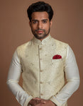 CLASSIC IVORY LONG BUNDI SET