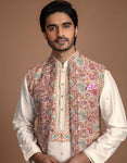 KASHMIRI EMBROIDERY OPEN BUNDI SET