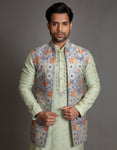 MULTI COLOUR OPEN BUNDI SET