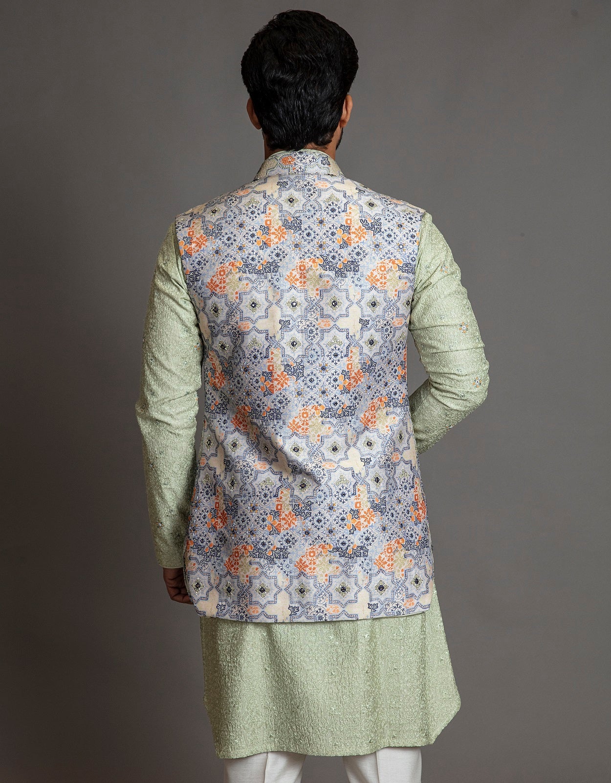 Multi Colour Open Bundi Set