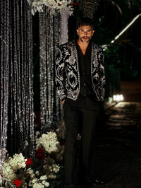 Suyyash Rai in Embroidered Crop Jacket Indo-Western with Shirt and Pant