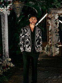 Suyyash Rai in Embroidered Crop Jacket Indo-Western with Shirt and Pant