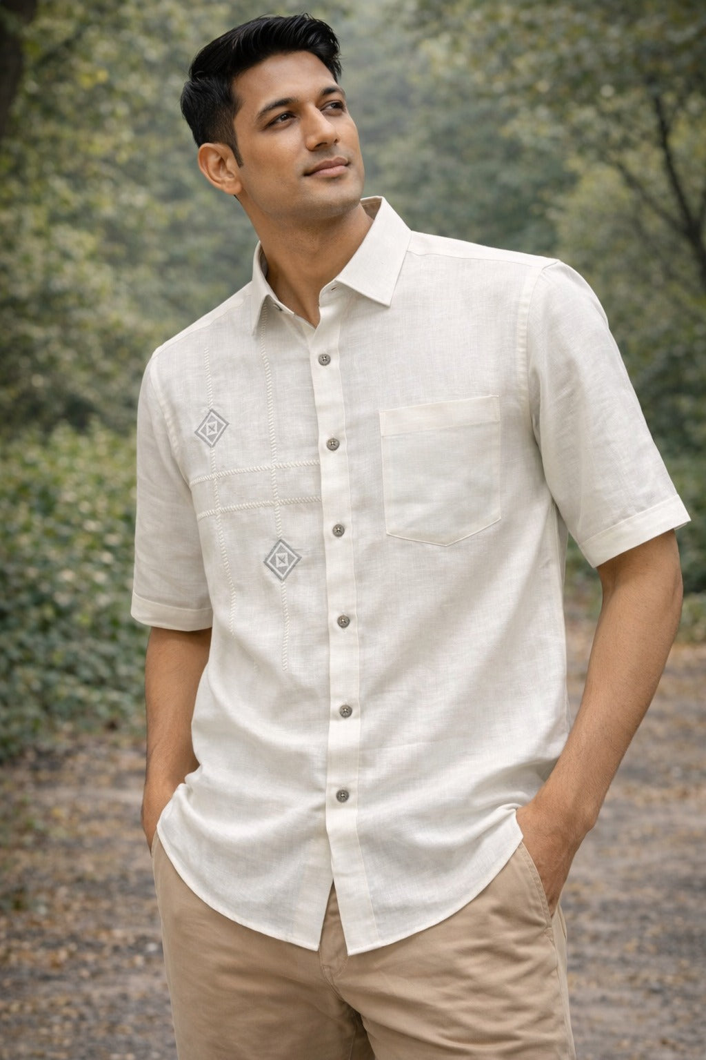 White Linen Shirt