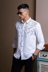 Abstract Hand Embroidery Shirt