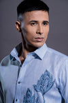Floral Hand Embroidered Shirt