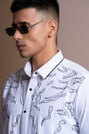 Abstract Hand Embroidery Shirt