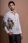 Floral Hand Painted Linen Shirt