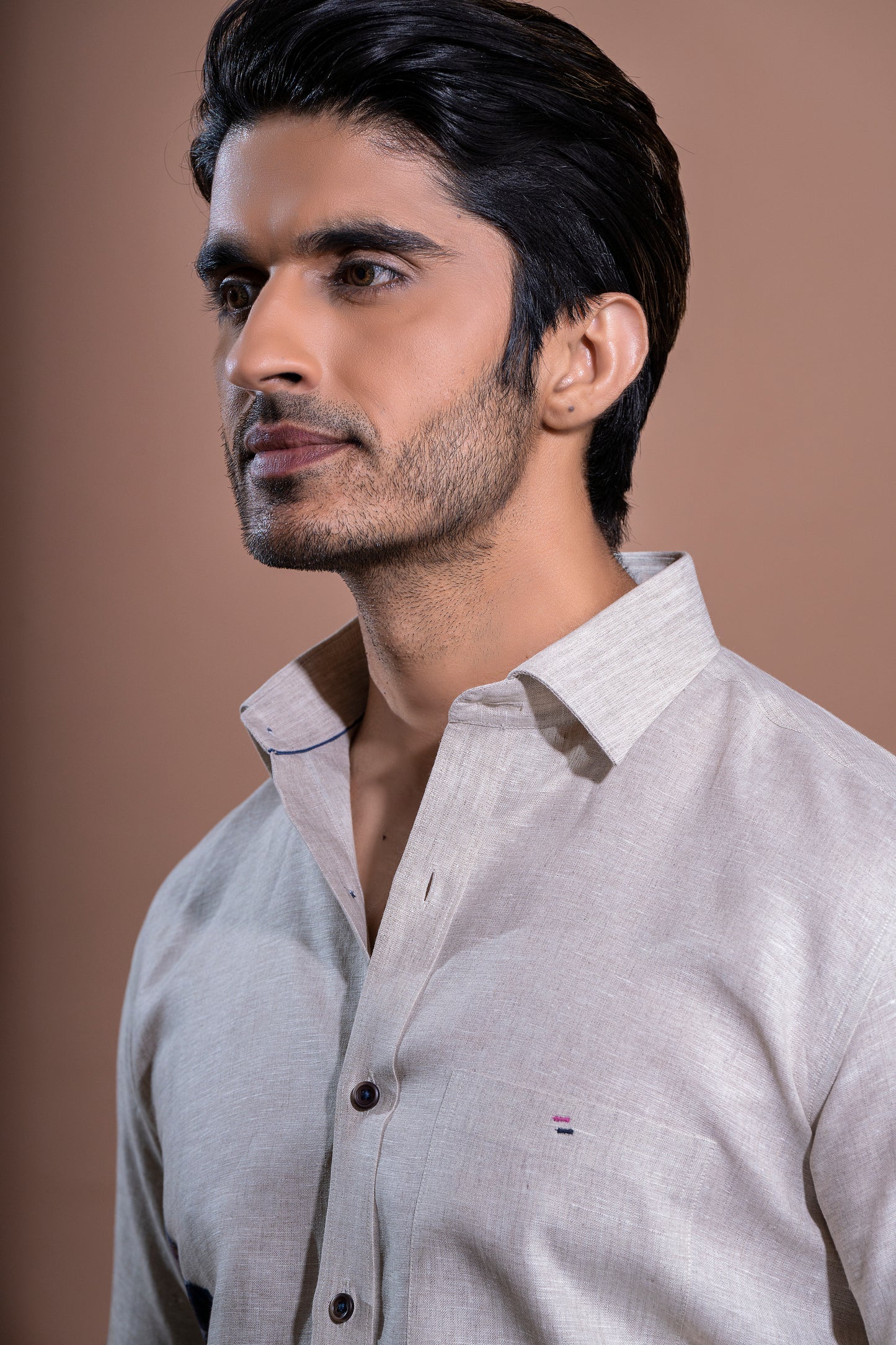 Floral Hand Painted Linen Shirt