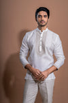 Cream Kurti with Embroidery