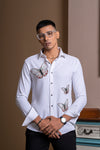 Butterfly Hand Embroidered Shirt