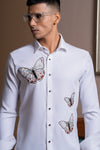 Butterfly Hand Embroidered Shirt