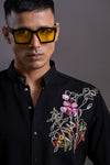 Floral Hand Embroidered Shirt